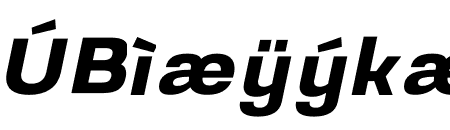 Prachason Bold Semi Expanded Italic