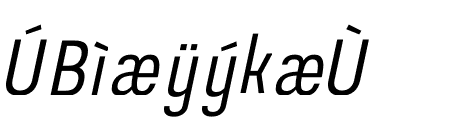 Prachason Condensed Italic