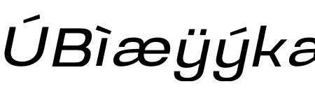 Prachason Expanded Italic