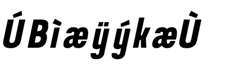 Prachason Extra Bold Condensed Italic