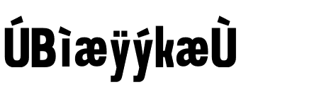 Prachason Extra Bold Condensed
