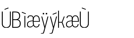 Prachason Extra Light Condensed