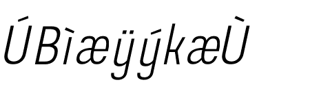 Prachason Light Condensed Italic