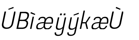 Prachason Light Semi Condensed Italic