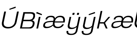 Prachason Light Semi Expanded Italic