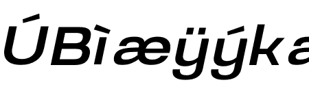Prachason Medium Expanded Italic