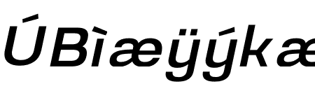 Prachason Medium Semi Expanded Italic