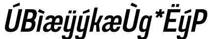 Prachason Semi Bold Condensed Italic