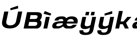 Prachason Semi Bold Expanded Italic