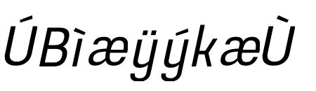 Prachason Semi Condensed Italic