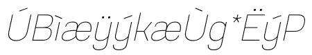 Prachason Thin Italic