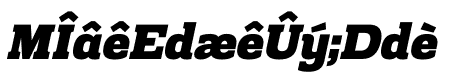 Prachamati Black Italic