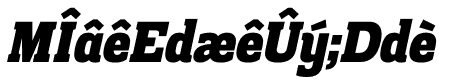 Prachamati Black Semi Condensed Italic