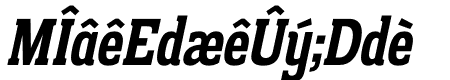 Prachamati Bold Condensed Italic