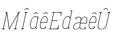 Prachamati Thin Condensed Italic