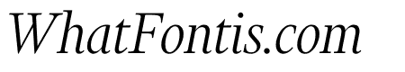 Financier Light Italic