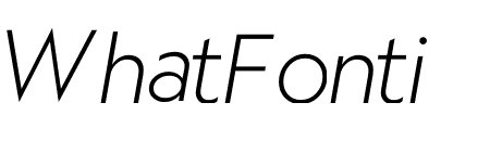 Geograph Light Italic
