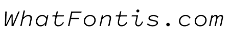 Pitch Sans Regular Italic