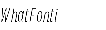 National 2 Compressed Extralight Italic