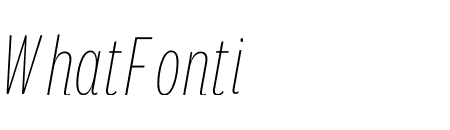 National 2 Compressed Thin Italic