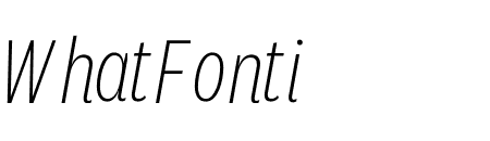 National 2 Condensed Extralight Italic