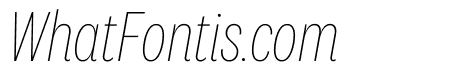 National 2 Condensed Thin Italic