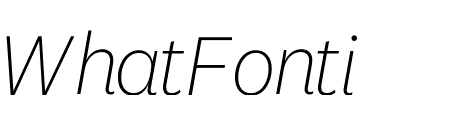 National 2 Extralight Italic