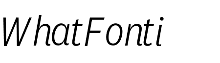 National 2 Narrow Light Italic