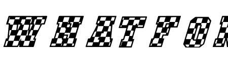 CHECKERED RACE Italic