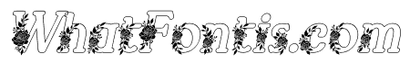El Katana Alt Flo Bold Outline Italic