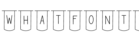 Bunting Font - Curved Regular