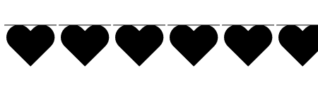 Bunting Font - Hearts Filled Regular