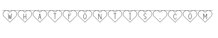 Bunting Font - Hearts Regular