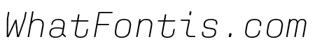 Aglet Mono Extra Light Italic