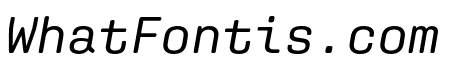 Aglet Mono Italic