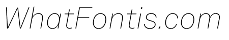 Akkurat Greek Thin Italic