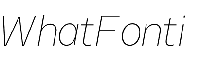 Akkurat Hebrew Thin Italic
