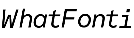 Akkurat Mono Italic