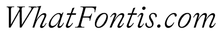 Bradford Light Italic