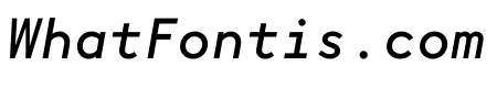 Brown Mono Italic
