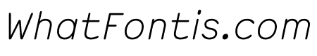 Courier Sans Light Italic