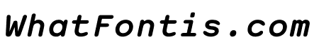 Courier Sans Mono Bold Italic