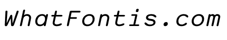 Courier Sans Mono Italic