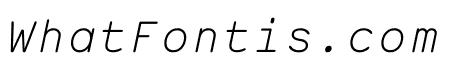 Courier Sans Mono Light Italic