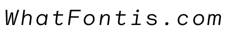 Lettera Mono Italic