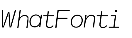 Lettera Mono Light Italic