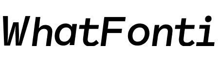 Lettera Mono Medium Italic