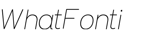 Typ 1451 Thin Italic