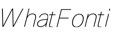 Unica77 Paneuro Thin Italic