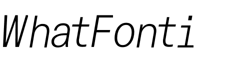 Unica77 Mono Light Italic